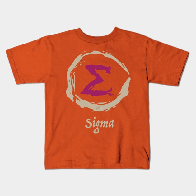 Greek Sigma Kids T-Shirt by NN Tease